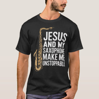 Camiseta Saxofonista Cristiano Sax Saxofón Para Jazz