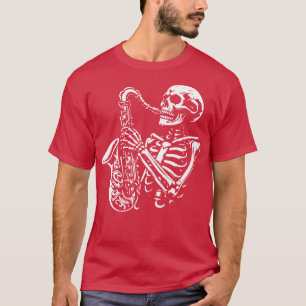 Camiseta saxofonista muerto