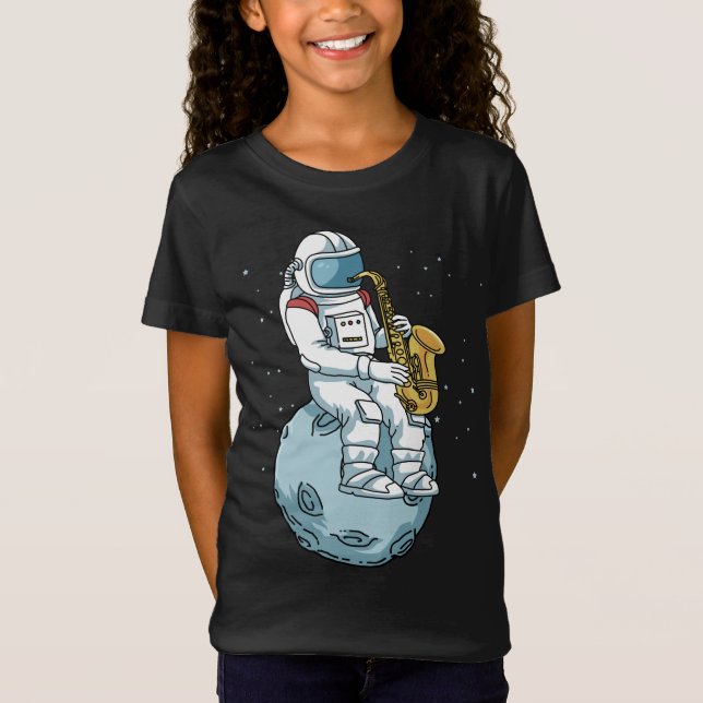 Camiseta Saxofonista saxofonista da música jazz saxofón (Anverso)