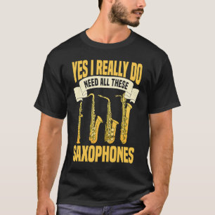Camiseta Saxofonista Saxofonista de Música Jazz
