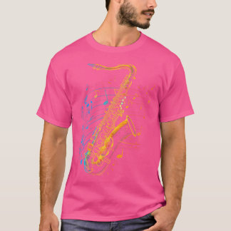 Camiseta Saxofonista saxofonista de música jazz saxofonista