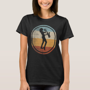 Camiseta Saxofonista saxofonista retro vintage