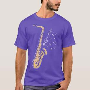Camiseta Saxophone Player Jazz Band Music Lover 