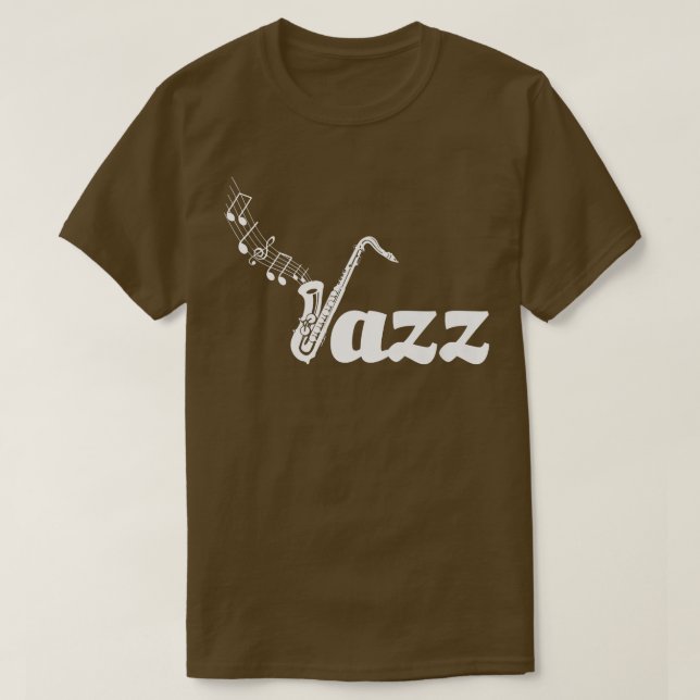Camiseta Saxophone Player Jazz Music Notes2783 (Diseño del anverso)