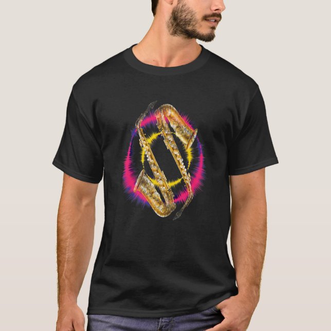 Camiseta Saxophone Player Music (Anverso)