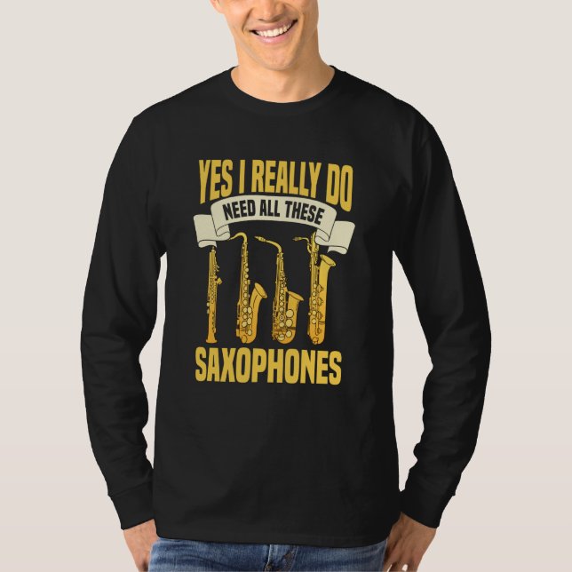 Camiseta Saxophone Player Music Jazz Musician Saxophonist (Anverso)