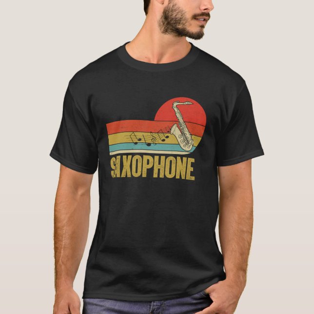 Camiseta Saxophone Saxaphone Player Music Jazz Tenor  2 (Anverso)