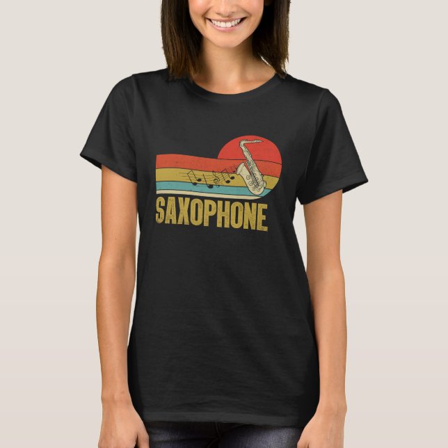 Camiseta Saxophone Saxaphone Player Music Jazz Tenor  2 (Anverso)