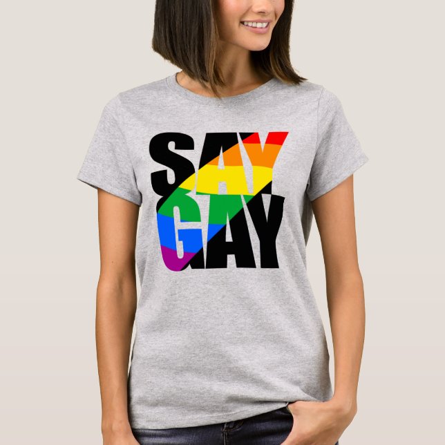 Camiseta SAY GAY (Anverso)