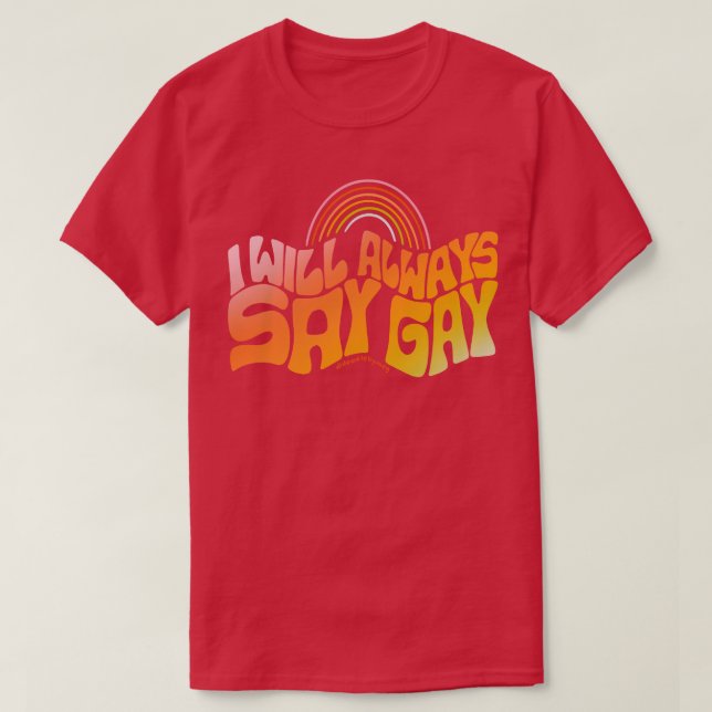 Camiseta Say Gay (Diseño del anverso)