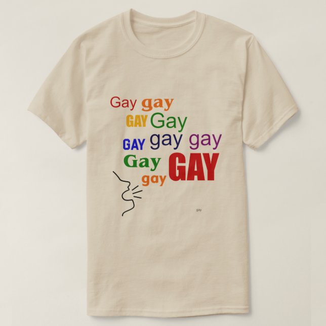 Camiseta SAY GAY T-Shirt (Diseño del anverso)