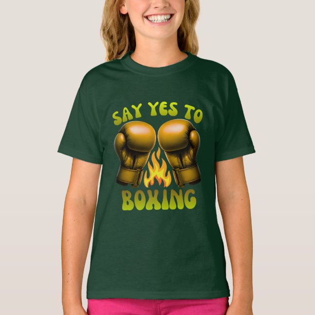 Camiseta say yes to boxing (Anverso)