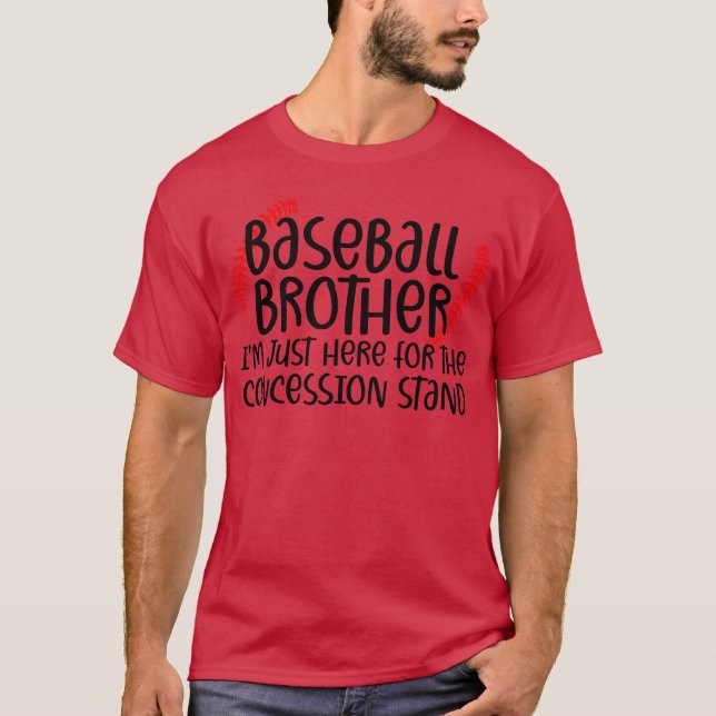 Camiseta Saying Baseball Brother Sport boy vintage (Anverso)