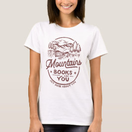 Camiseta Saying Books Montes sarcásticos para los introvert