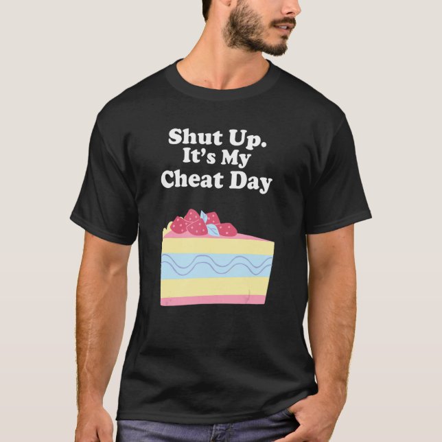 Camiseta Saying Sarcastic Cheat Day Diet Workout Men Women (Anverso)