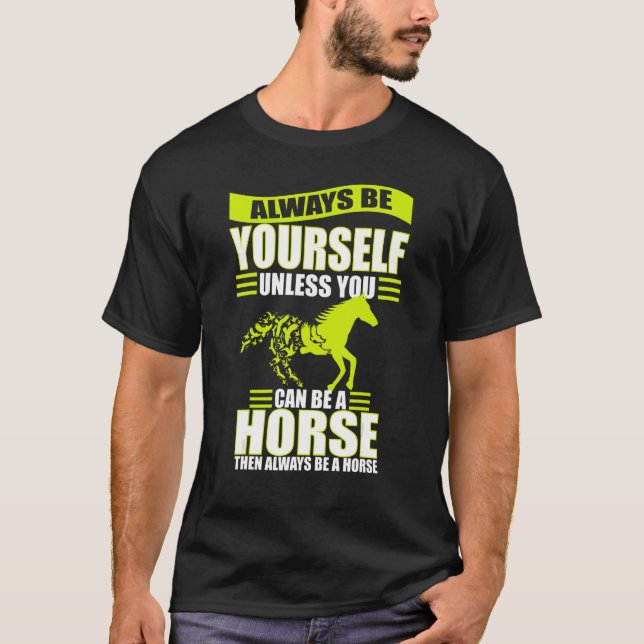 Camiseta Sayings Horses Caballos Gráficos de Aves 1 (Anverso)