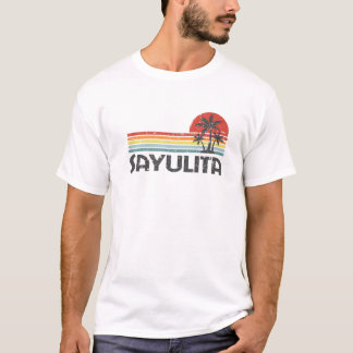 Camiseta Sayulita México Retro Sunset Vintage