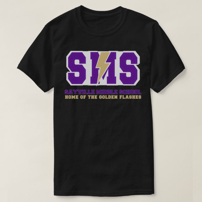 Camiseta Sayville Middle schools Long Island ny (Diseño del anverso)