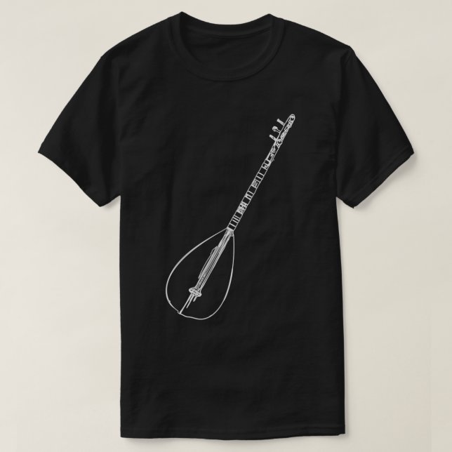 Camiseta Saz Baglama traditional Turkish Instrument Turkish (Diseño del anverso)