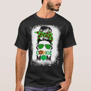 Camiseta Sazo Cookie Mamá Chica Troop Messy Bun Gafas de so