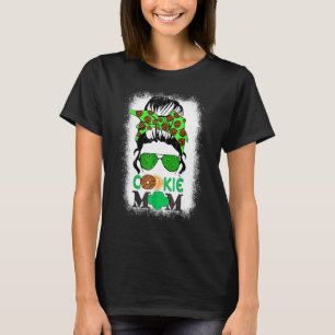 Camiseta Sazo Cookie Mamá Chica Troop Messy Bun Gafas de so