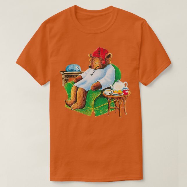 Camiseta Sazonado celestial oso de té dormido (Diseño del anverso)
