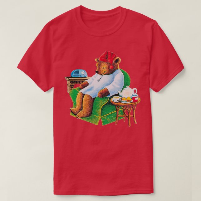 Camiseta sazonador celestial sórdido oso de té 1 (Diseño del anverso)