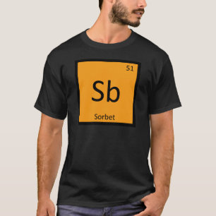 Camiseta Sb - símbolo de la tabla periódica de la químic