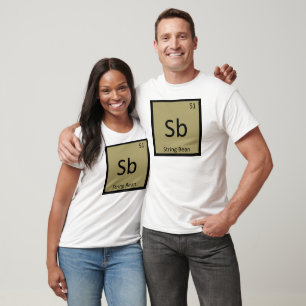 Camiseta Sb - Símbolo de química biana de cadena