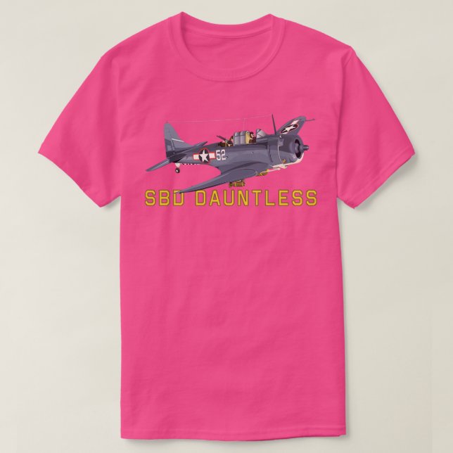 Camiseta SBD inmaculado avión de bombarderos para buceo mun (Diseño del anverso)