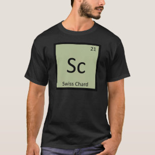 Camiseta Sc - Química de la Verdura de Acelga Suiza Símbolo