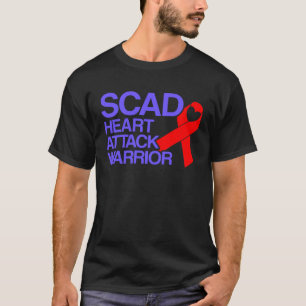 Camiseta SCAD Ataque cardíaco Sobreviviente Guerrero Concie