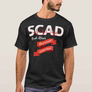 Camiseta SCAD Female Heart Attack Survivor Warrior Design