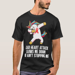 Camiseta SCAD Heart Attack Survivor Defeat US Warrior Aware