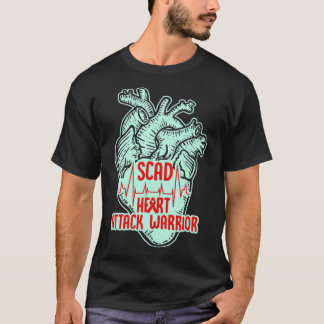 Camiseta SCAD Heart Attack Survivor Pride Warrior Awareness