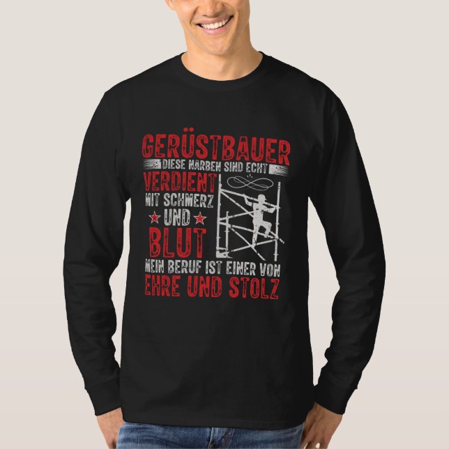 Camiseta Scaffolding Manager Craft Scaffolder (Anverso)