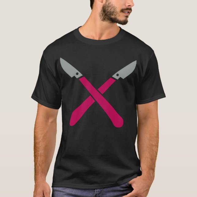 Camiseta scalpel medicine tool lancet knife doctor gift gir (Anverso)