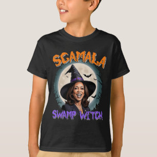 Camiseta Scamala Harris Anti Kamala Halloween Black Politic