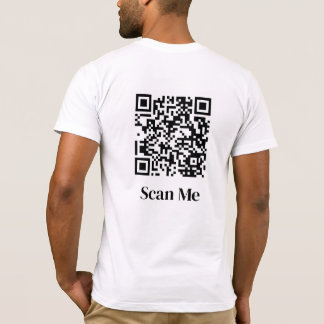 Camiseta Scan Me Custom QR Code