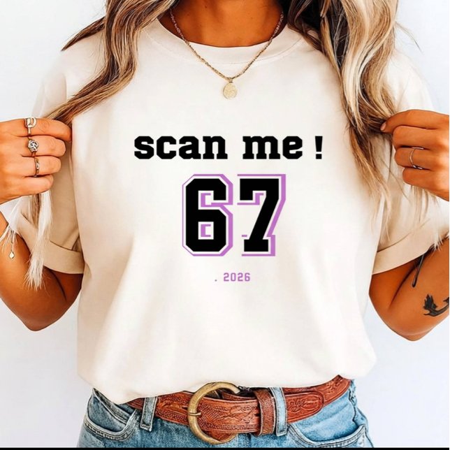 Camiseta  Scan Me six 7 Meme (.2026) for friends giftings' (Subido por el creador)