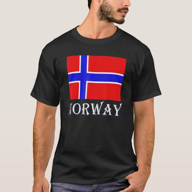 Camiseta Scandinavia Norwegian Flag Nordic Country Norway (Anverso)