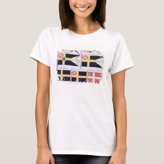 Camiseta Scandinavian Flags, from a French book of Flags, c (Anverso)
