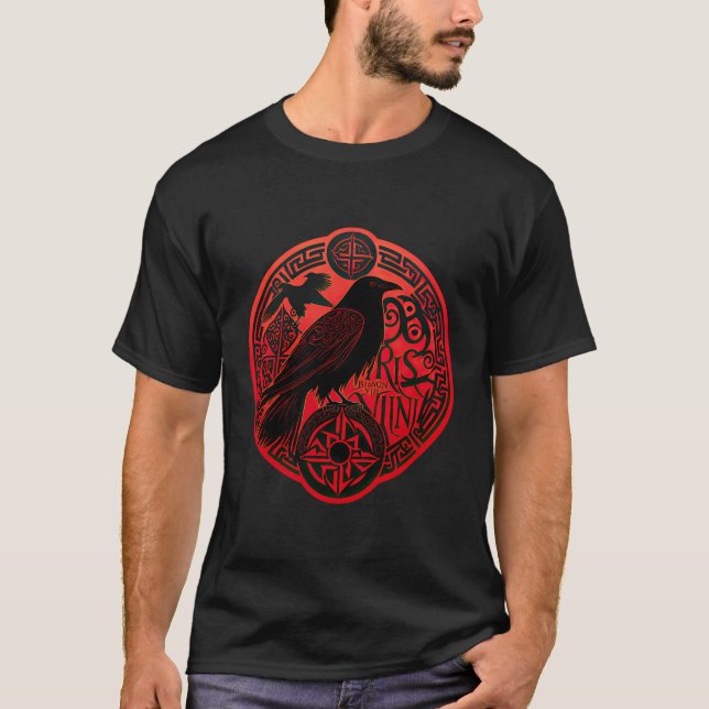 Camiseta Scandinavian Odin Ravens (Anverso)
