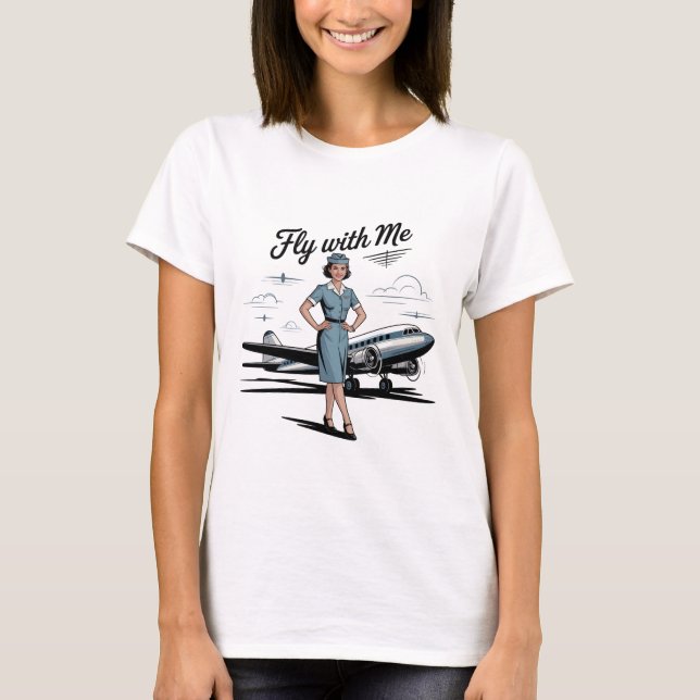 Camiseta Scandinavian stewardess Womens Basic T-Shirt (Anverso)