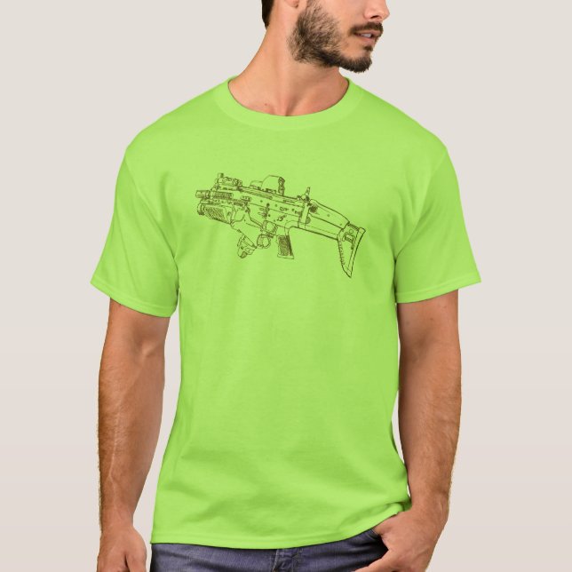 CAMISETA SCAR MK16 MOD0 DEL FN (Anverso)