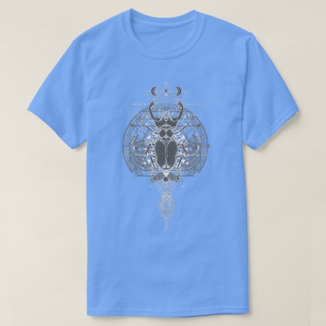 Camiseta Scarab Sigil, egipcio etéreo y oscuro arcano (Diseño del anverso)