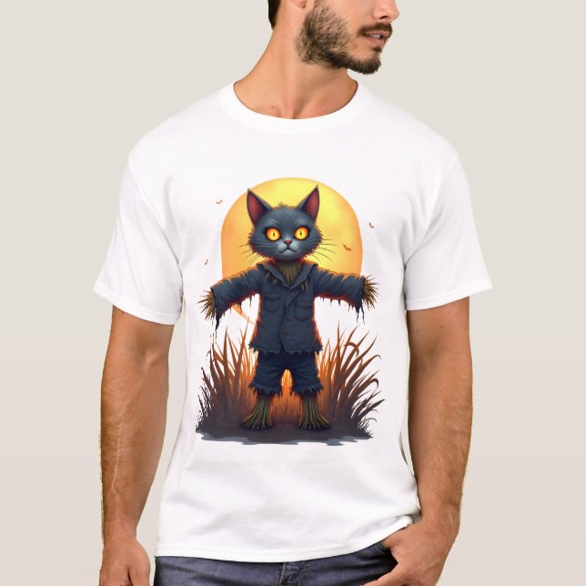 Camiseta Scarecrow Cat Sentinel (Anverso)