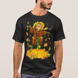 Camiseta Scarecrow otoño Hello Fall Pumpkin Halloween