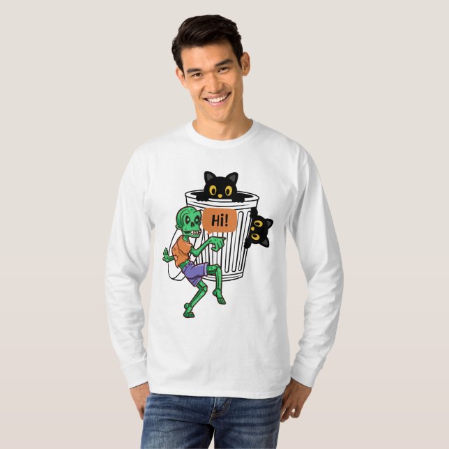 Camiseta Scaredy Cat Halloween (Anverso completo)