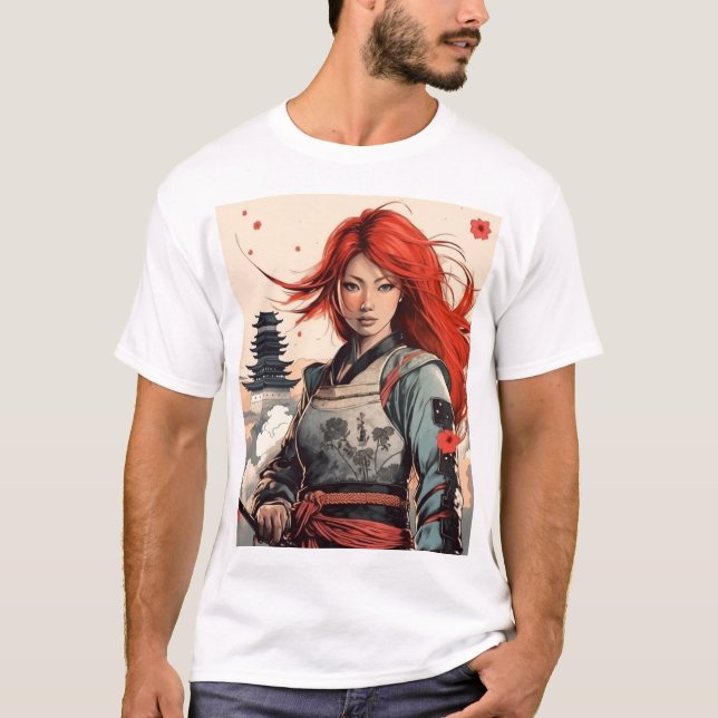 Camiseta Scarlet Blossom Samurai (Anverso)